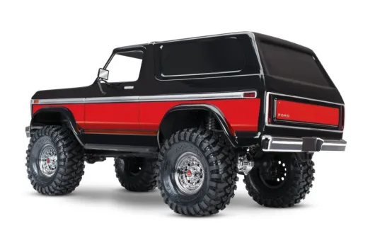 Traxxas TRX-4 79 Ford Bronco schwarz rot 1/10 Crawler RTR Brushed, Clipless, ohne Akku und ohne Lader
