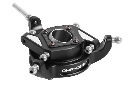 OMPHobby Ersatzteile Taumelscheibe aus Aluminium in schwarz für OMPHobby M7 Heli