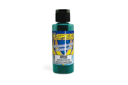 HSP H-Speed Lexan Airbrush Farbe 60ml in Schimmernd Türkis-Grün / Turquoise Green