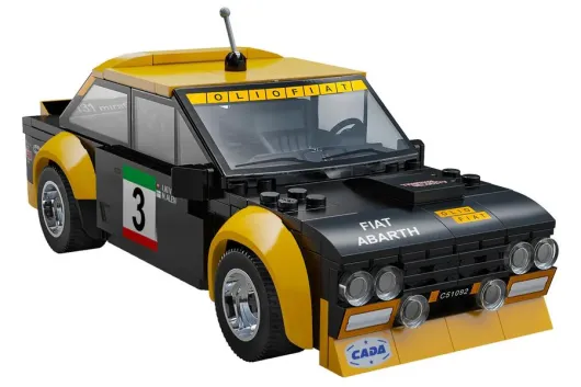 CaDA Klemmbausteine Auto Fiat Abarth 131 RC Set RTR mit Fernsteuerung oder via APP und Antriebsset - 216 Teile