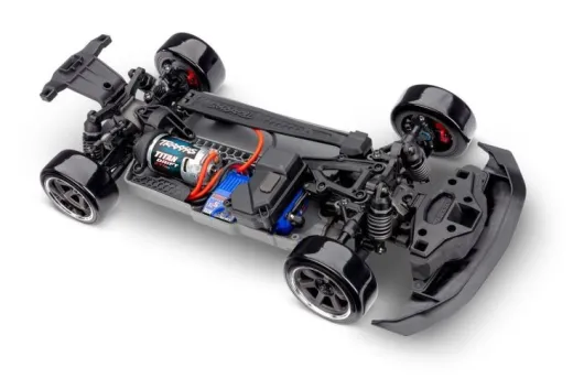 Traxxas 4-TEC Ford Mustang blau 1/10 Drift RTR Brushed, ohne Akku oder Lader