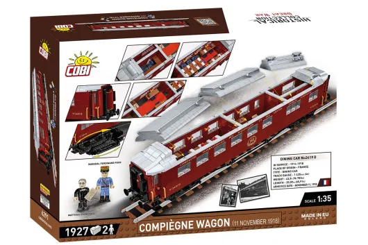 COBI Klemmbausteine Dampflokomotive Personen Wagen 1918 Compiegne - 1927 Teile