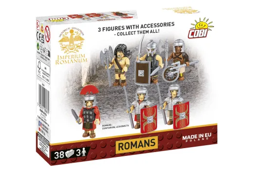 COBI Klemmbausteine Römische Soldaten Figuren und Ausrüstung - 38 Teile