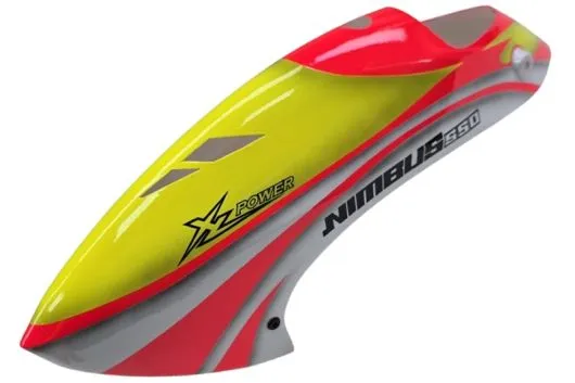 XLPower Ersatzteile Kabinenhaube in rot gelb für Nimbus 550 V2 und Nitro