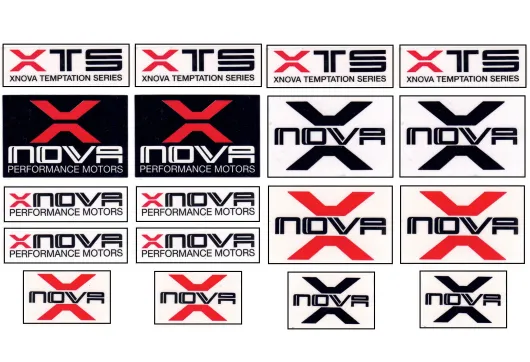 Xnova Aufkleber / Sticker XTS 14Stück