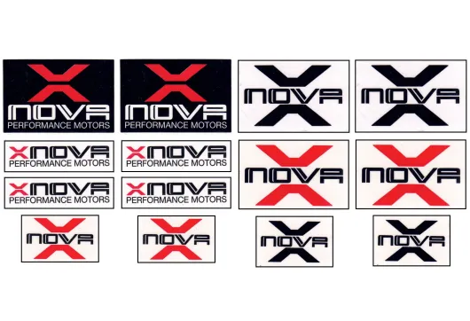 Xnova Aufkleber / Sticker 13Stück