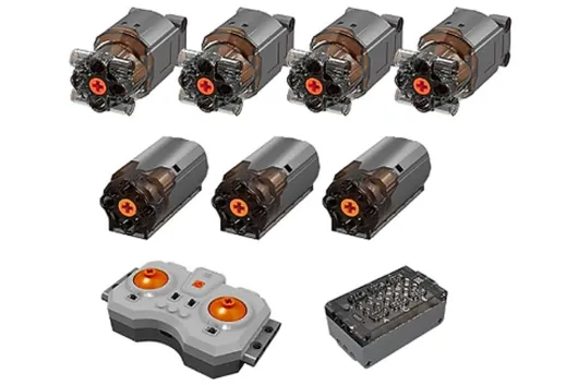 MouldKing Klemmbausteine LKW mit Selbstentladekran mit RC Set - 4012 Teile