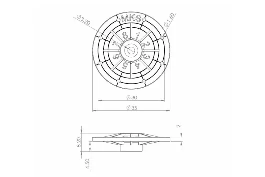 MKS Servohorn Set für BLS9X0, HV3X0 , HV7X7/A+, DS660, HBL9X0, HBL66X