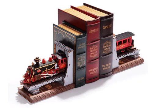 Lasercut Holzbausatz Century Train Buchstütze - 313 Teile