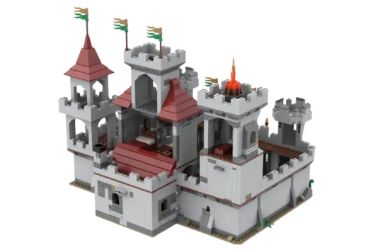 KiddiCraft Klemmbausteine Ritterburg - 1656 Teile