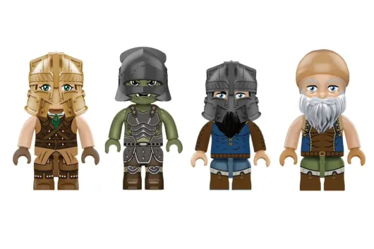 KiddiCraft Klemmbausteine Zwergenschmiede - 433 Teile