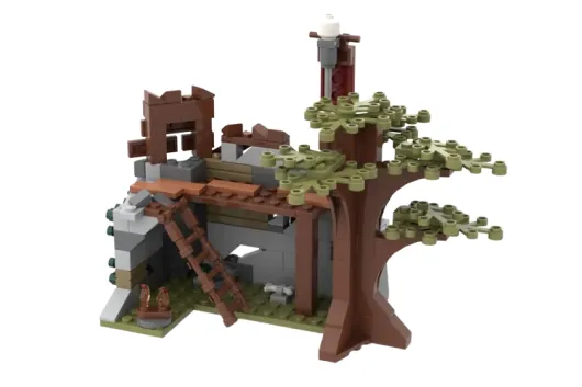 KiddiCraft Klemmbausteine Ork Unterschlupf - 199 Teile