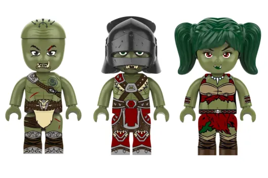 KiddiCraft Klemmbausteine Ork Unterschlupf - 199 Teile