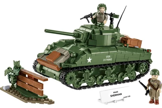 COBI Klemmbausteine Panzer M4A1 Sherman - 663 Teile