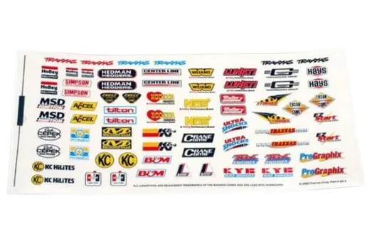 Traxxas Tuning Sponsor Aufkleber Set