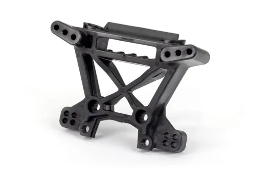 Traxxas Tuning Extreme Heavy Duty Dämpferbrücke in schwarz vorne (für TRX9080 Kit) für Ford Fiesta, Raptor, Rustler, Slash und Stampede 1/10