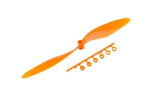 GWS 2Blatt Propeller 8x6 in orange