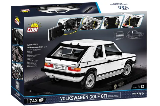 COBI Klemmbausteine Auto Maßstab 1:12 VW Golf GTI Executive Edition - 1743 Teile