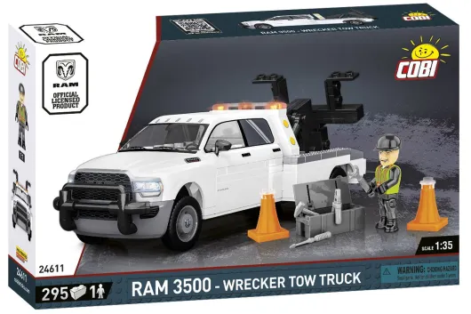 COBI Klemmbausteine Auto RAM 3500 Wrecker Tow Truck - 295 Teile
