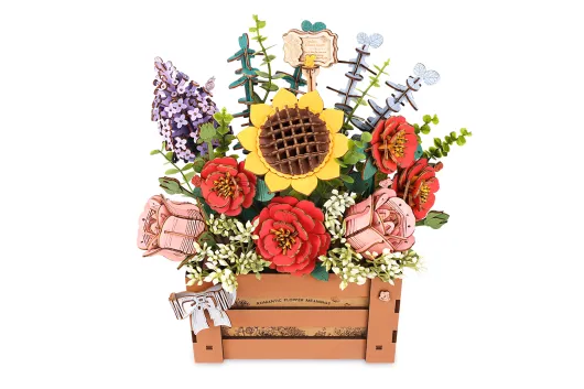 Lasercut Holzbausatz Blumenkasten - 658 Teile