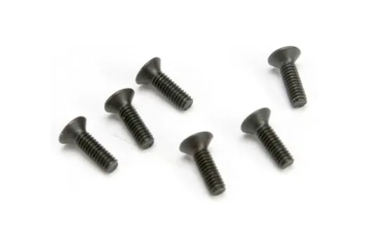 Traxxas Ersatzteile Senkkopfschraube 2,5x8mm mit Innensechskant 6Stück für TRX-4 1/10 und Unlimited Desert Racer 1/7