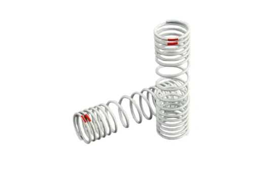 Traxxas Dämpfer-Feder progressiv hinten in weiß (-20% Rate) 2Stück für Ford Fiesta, Ford Raptor, Rustler, Slash und Stampede 1/10