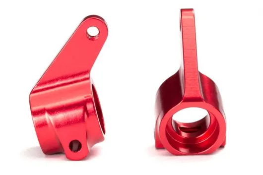 Traxxas Tuning Lenkhebel aus 6061-T6 Aluminium in rot für Bandit, Bigfoot, Ford Raptor, Rustler, Slash und Stampede 1/10