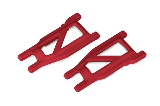 Traxxas Tuning Heavy-Duty Querlenker in rot 2Stück für Bigfoot, Ford Raptor, Rustler, Slash und Stampede 1/10