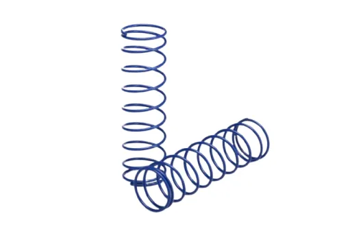 Traxxas Tuning Dämpferfeder für Ultra-Dämpfer (2,9 rate) in blau vorne 2Stück für Bigfoot, Rustler, Slash und Stampede 1/10