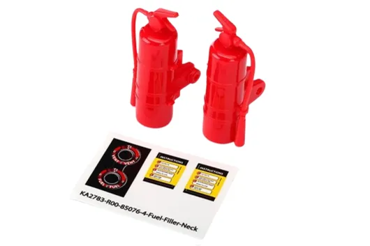 Traxxas Zubehör Feuerlöscher in rot 2Stück für TRX-4 1/10 und Unlimited Desert Racer 1/7