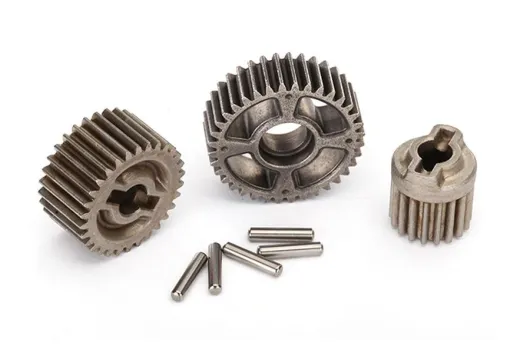Traxxas Ersatzteile Getriebesatz Metall verstärkt 18Z, 30Z, 36Z für TRX-4 1/10