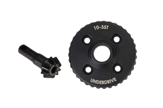Traxxas Tuning Heavy-Duty Tellerrad 35Z und Ritzel 10Z gefräst (Underdrive) für TRX-4 1/10