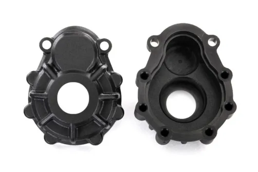 Traxxas Ersatzteile Portal-Gehäuse aus Kunststoff außen in schwarz 2Stück für TRX-4 1/10