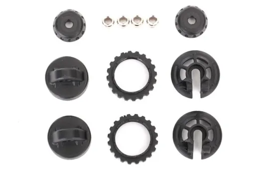 Traxxas Zubehör GTR Dämpferteller und Federhalter 2Stück für Ford Raptor, Rustler, Slash 1/10 und Unlimited Desert Racer 1/7