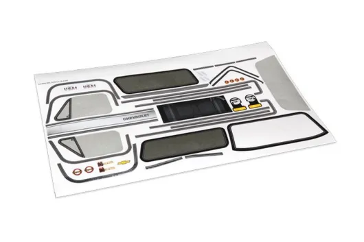 Traxxas Ersatzteile Aufkleberbogen Chevrolet für TRX-4 Blazer HighTrail 1/10