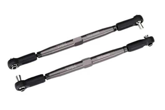 Traxxas Tuning Vorspurstange aus 7075-T6 Aluminium in grau 157mm 2Stück für X-Maxx 1/7 und Funco 1/6