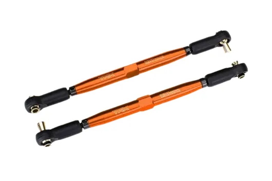 Traxxas Tuning Vorspurstange aus 7075-T6 Aluminium in orange 157mm 2Stück für X-Maxx 1/7 und Funco 1/6