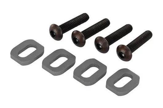 Traxxas Tuning Motorhalter Scheiben aus Aluminium in grau 4Stück für X-Maxx 1/7 und Funco 1/6