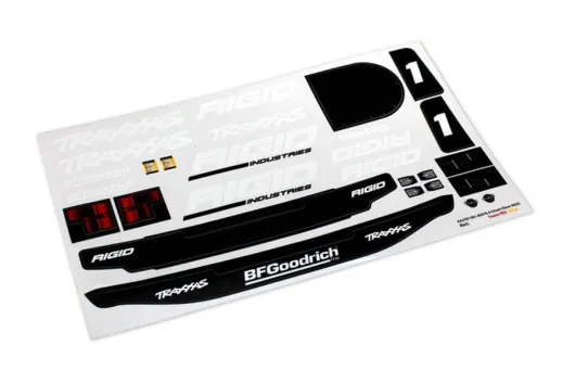 Traxxas Tuning Aufkleberbogen Rigid Edition für Unlimited Desert Racer 1/7