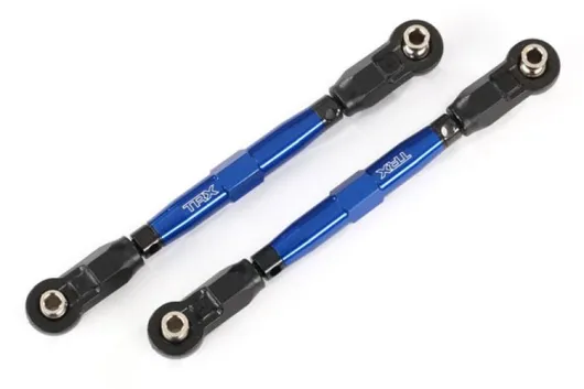 Traxxas Tuning Vorspurstangen aus 7075-T6 Aluminium in blau mit Kugelkopf für MAXX 1/10