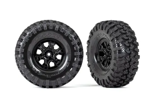 Traxxas Tuning Canyon Trail 4,6x1,9 Reifen auf Bronco Felgen in schwarz 2Stück für TRX-4 1/10