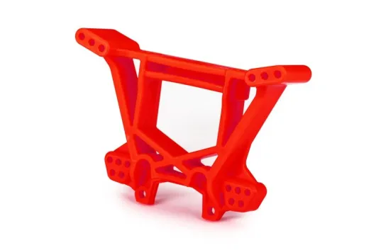 Traxxas Tuning Extreme Heavy Duty Dämpferbrücke in rot hinten (für TRX9080 Kit) für Ford Fiesta, Raptor, Rustler, Slash und Stampede 1/10