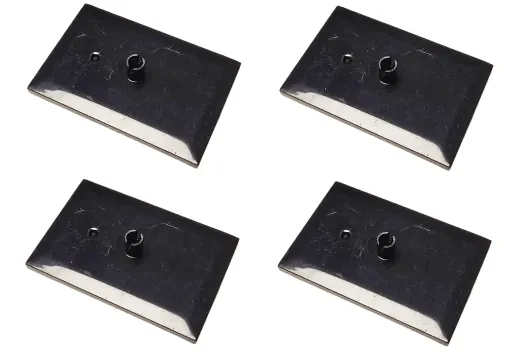 KBW Klemmbausteine Eisenbahnzubör Zugdrehgestellplatte 4Stück