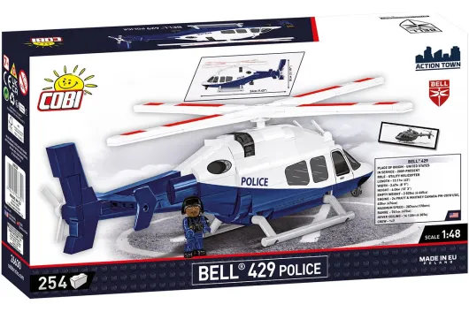 COBI Klemmbausteine Helicopter Bell 429 Police - 254 Teile