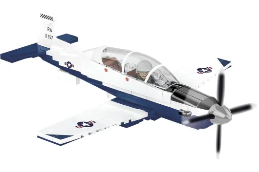 COBI Klemmbausteine Flugzeuge Beechcraft T-6 Texan II Blau - 197 Teile