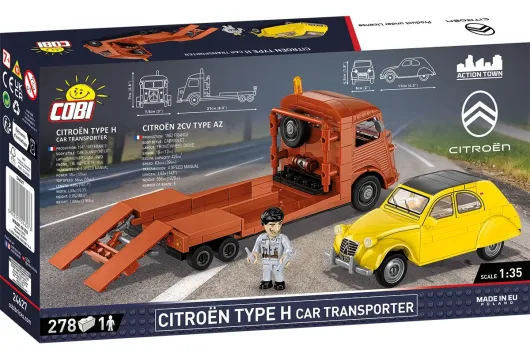 COBI Klemmbausteine Autos Citroen Type H Transporter mit 2CV Typ AZ - 278 Teile