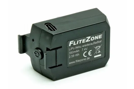 FliteZone Ersatzteile LiPo Akku 350mAh 7,4V für MD500E