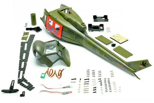 FliteZone Ersatzteile Rumpfbausatz für UH-1D