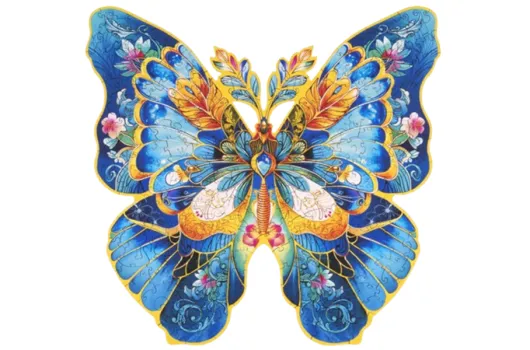 Lasercut Holz Puzzle Morpho Helena Schmetterling - 200 Teile