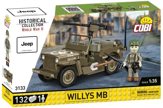 COBI Klemmbausteine Auto Willys MB Jeep - 132 Teile